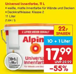 Netto Marken-Discount Alpin Universal Innenfarbe Angebot