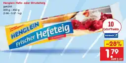 Netto Marken-Discount Henglein Hefe- oder Strudelteig Angebot