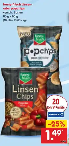 Netto Marken-Discount funny-frisch Linsen- oder popchips Angebot