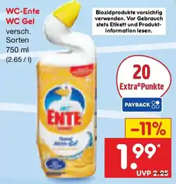 Netto Marken-Discount WC-Ente WC Gel Angebot
