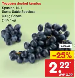 Netto Marken-Discount Trauben dunkel kernlos Angebot