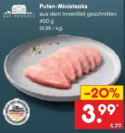 Netto Marken-Discount Puten-Ministeaks Angebot