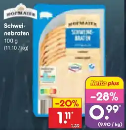 Netto Marken-Discount Schweinebraten Angebot