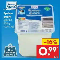 Netto Marken-Discount GUTES Land Speise-quark Angebot