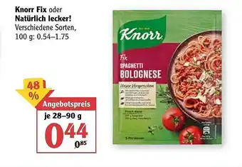 Globus Knorr Fix Oder Natürlich Lecker! 28-90g Angebot