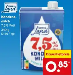 Netto Marken-Discount Gutes Land Kondensmilch Angebot