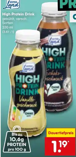Netto Marken-Discount Gutes Land High Protein Drink Angebot