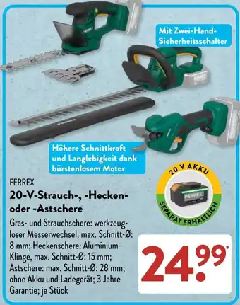 FERREX 20-V-Strauch-, -Hecken- oder -Astscher