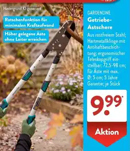 Aldi Süd GARDENLINE Getriebe-Astschere Angebot