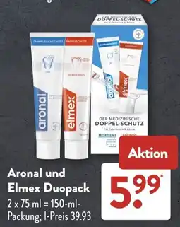 Aldi Süd Aronal und Elmex Duopack Angebot