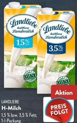 Aldi Süd LANDLIEBE H-Milch Angebot