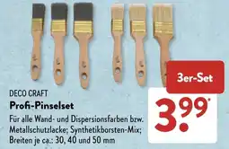 Aldi Süd DECO CRAFT Profi-Pinselset Angebot