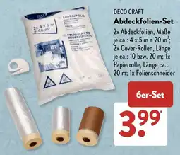 Aldi Süd DECO CRAFT Abdeckfolien-Set Angebot