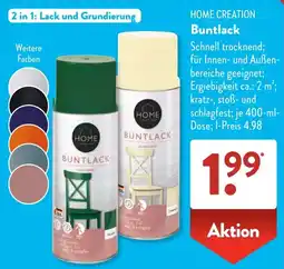 Aldi Süd HOME CREATION Buntlack Angebot
