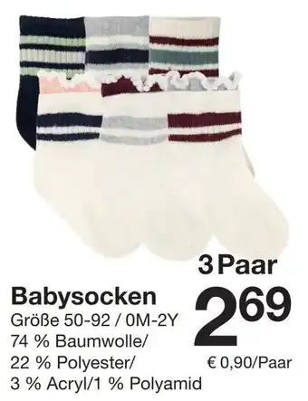 Zeeman Babysocken Angebot