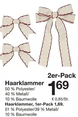 Zeeman Haarklammer Angebot