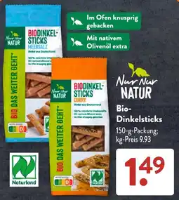 Aldi Süd Nur Nur NATUR Bio-Dinkelsticks Angebot