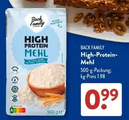 Aldi Süd Back Family High-Protein-Mehl Angebot