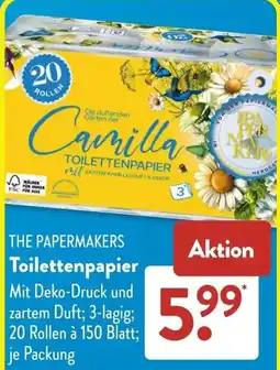 Aldi Süd THE PAPERMAKERS Toilettenpapier Angebot