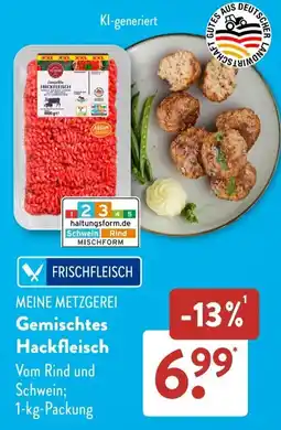 Aldi Süd MEINE METZGEREI Gemischtes Hackfleisch Angebot