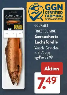 Aldi Süd GOURMET Geräucherte Lachsforelle Angebot