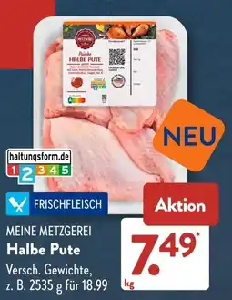 Aldi Süd MEINE METZGEREI Halbe Pute Angebot