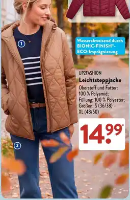 Aldi Süd UP2FASHION Leichtsteppjacke Angebot