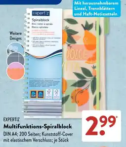 Aldi Süd EXPERTIZ Multifunktions-Spiralblock Angebot