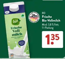 Aldi Süd bio Frische Vollmilch Angebot