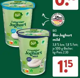 Aldi Süd bio Joghurt mild Angebot