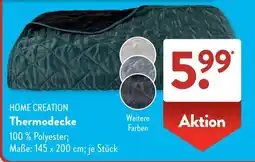Aldi Süd HOME CREATION Thermodecke Angebot