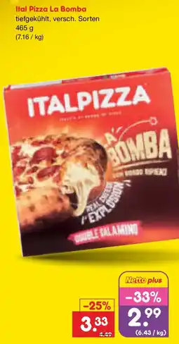Netto Marken-Discount Ital Pizza La Bomba Angebot