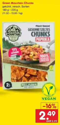 Netto Marken-Discount Green Mountain Chunks Angebot