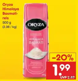 Netto Marken-Discount Oryza Himalaya Basmati-reis Angebot