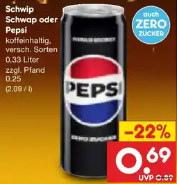 Netto Marken-Discount Schwip Schwap oder Pepsi Angebot