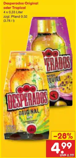 Netto Marken-Discount Desperados Original oder Tropical Angebot