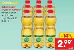 Netto Marken-Discount StarDrink Schorle oder Frucht G' Spritzer Angebot