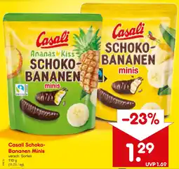 Netto Marken-Discount Casali Schoko Bananen Minis Angebot