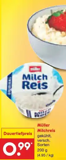 Netto Marken-Discount Müller Milchreis Angebot