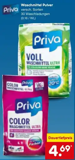 Netto Marken-Discount Priva Waschmittel Pulver Angebot