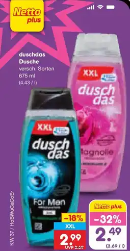 Netto Marken-Discount duschdas Dusche Angebot
