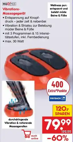 Netto Marken-Discount MAXXMEE Vibrations Massagegerät Angebot