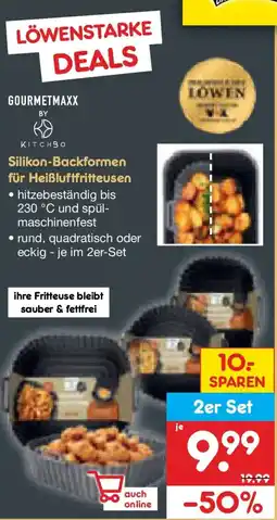 Netto Marken-Discount Silikon-Backformen für Heißluftfritteusen Angebot