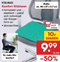 Netto Marken-Discount VITALMAXX Komfort-Sitzkissen Angebot