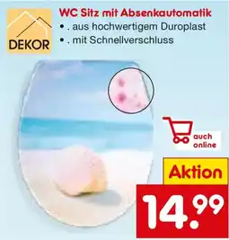 Netto Marken-Discount DEKOR WC Sitz mit Absenkautomatik Angebot