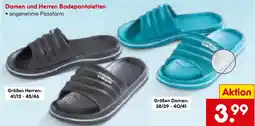 Netto Marken-Discount Damen und Herren Badepanoletten Angebot