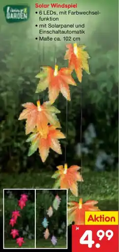 Netto Marken-Discount living GARDEN Solar Windspiel Angebot
