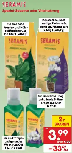 Netto Marken-Discount SERAMIS Spezial-Substrat oder Vitalnahrung Angebot