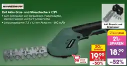 Netto Marken-Discount MANNESMANN 2in1 Akku Gras und Strauchschere 7,2V Angebot