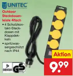 Netto Marken-Discount UNITEC Outdoor Steckdosenleiste 4fach Angebot